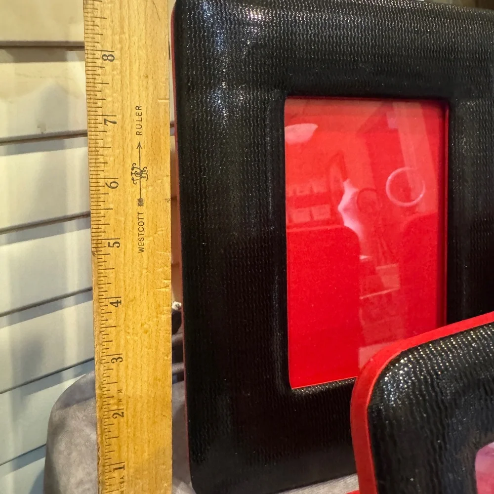 Jim Thompson Silk‎ Textured Black Photo Frame Trio